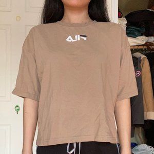 FILA Tan Oversized Tee